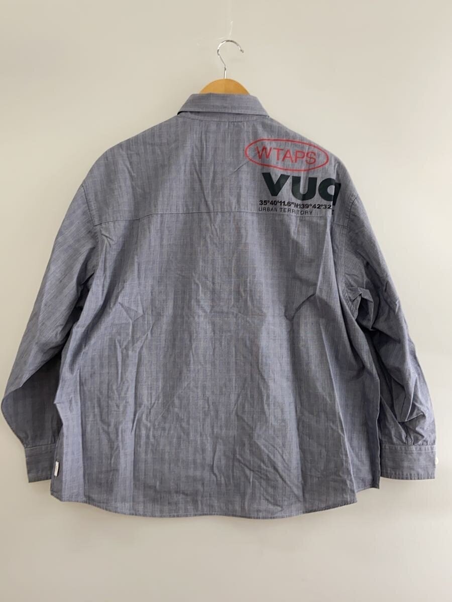 WTAPS 23AW BD LS BROADCLOTH TEXTILE 1 Cotton GRY Check 232GWDT SHM02 gallery