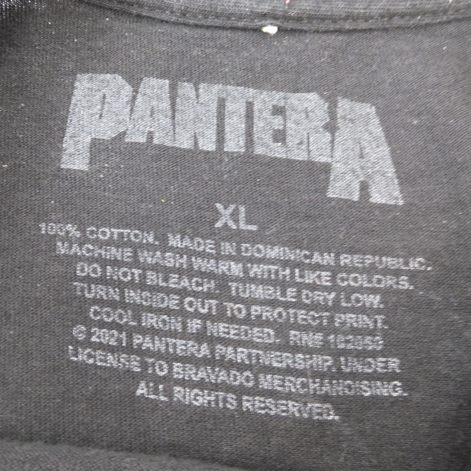 Pantera t-shirt Cowboys From Hell Metal Band XL Black Graphic Tee gallery