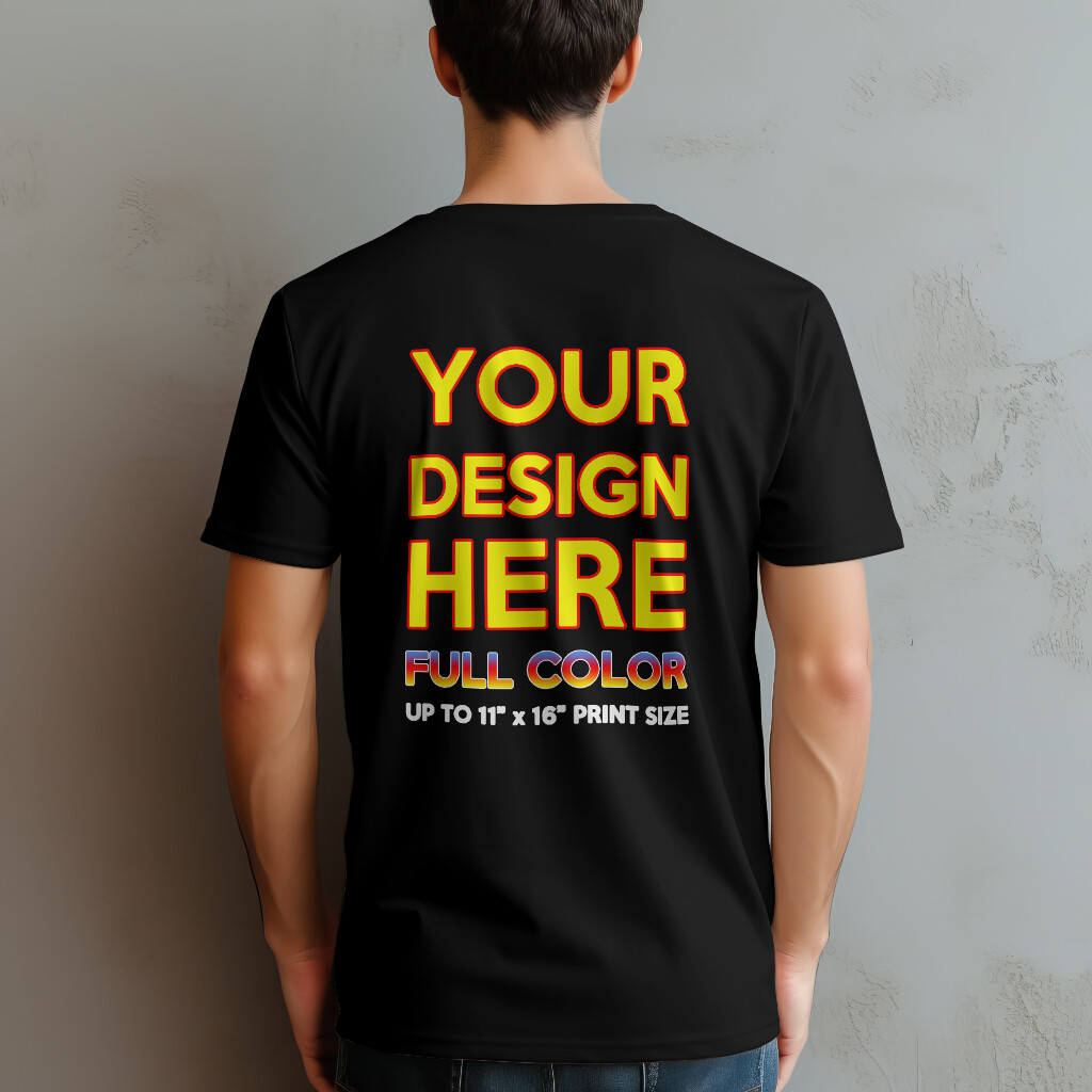 Full Color Custom Print Text or Photo On T Shirt Your Logo Design Print Tee gallery