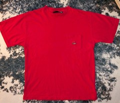 Vintage Ivy Crew Classics Men’s Red Cotton Knit Crew Neck Pocket Logo Tee M