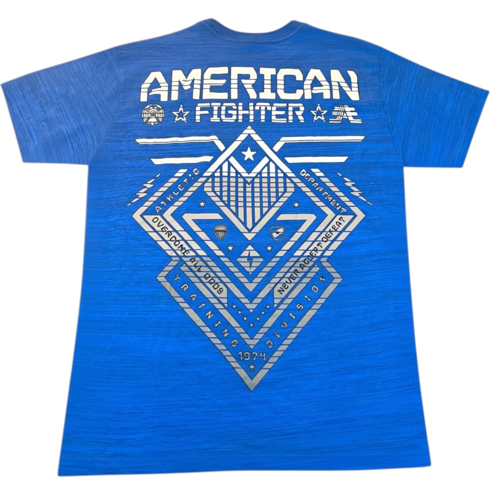 New Men's American Fighter Premium Athletic MMA Blue T-Shirt XS-4XL gallery
