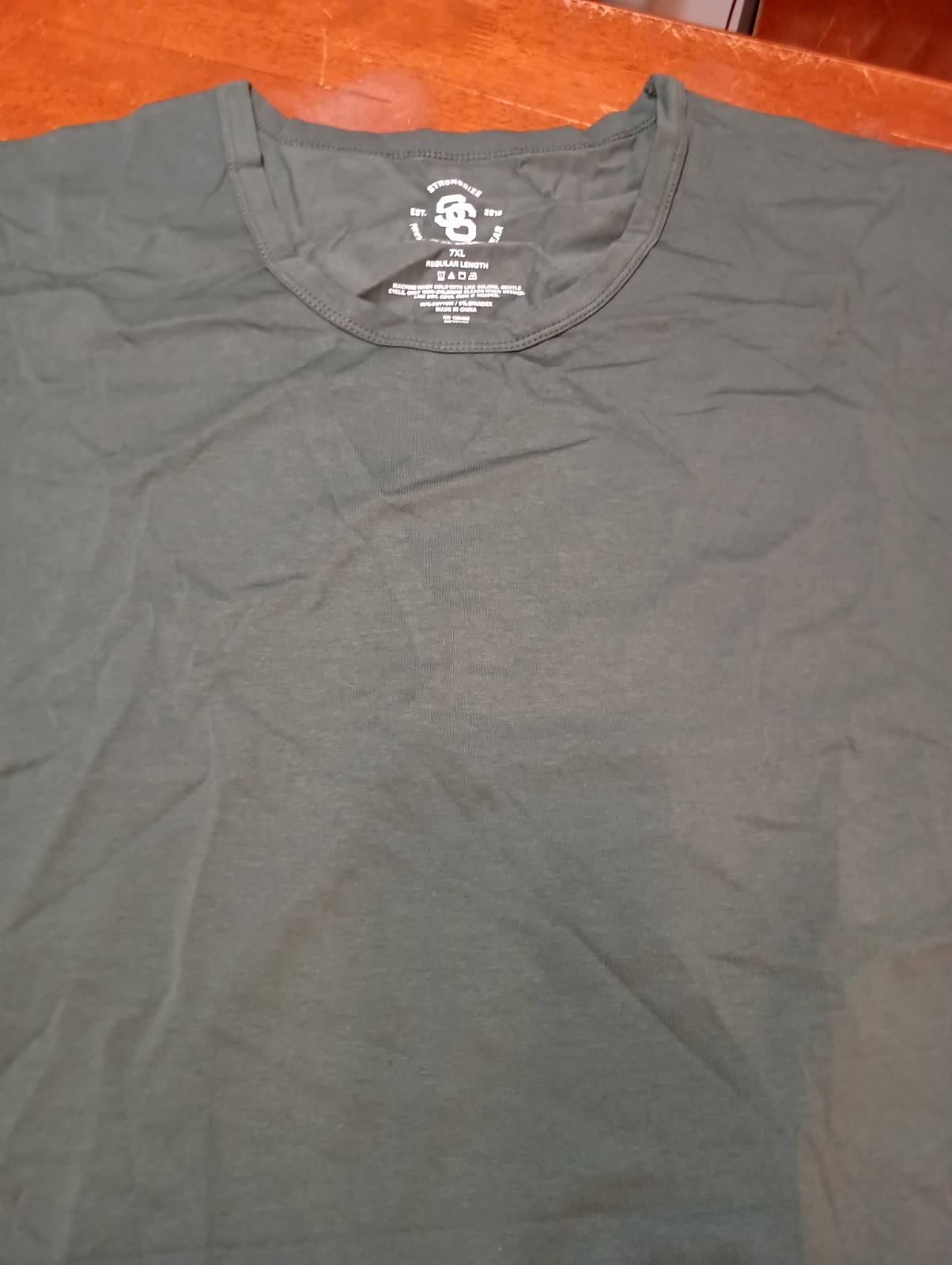 STRONGSIZE Big Men's Green Regular Length Short Sleeve Shirt Size 7XL gallery