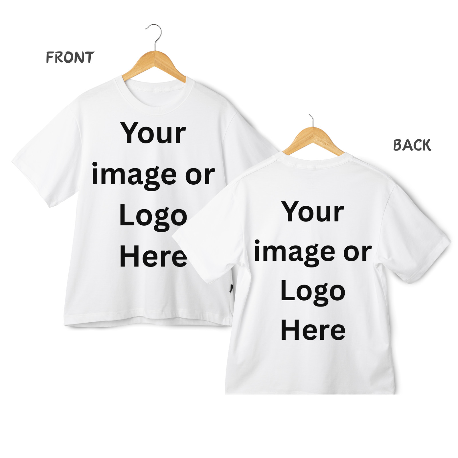 Custom Print Personalized T-shirt Front Back Chest Your Design Photo Logo Unisex gallery