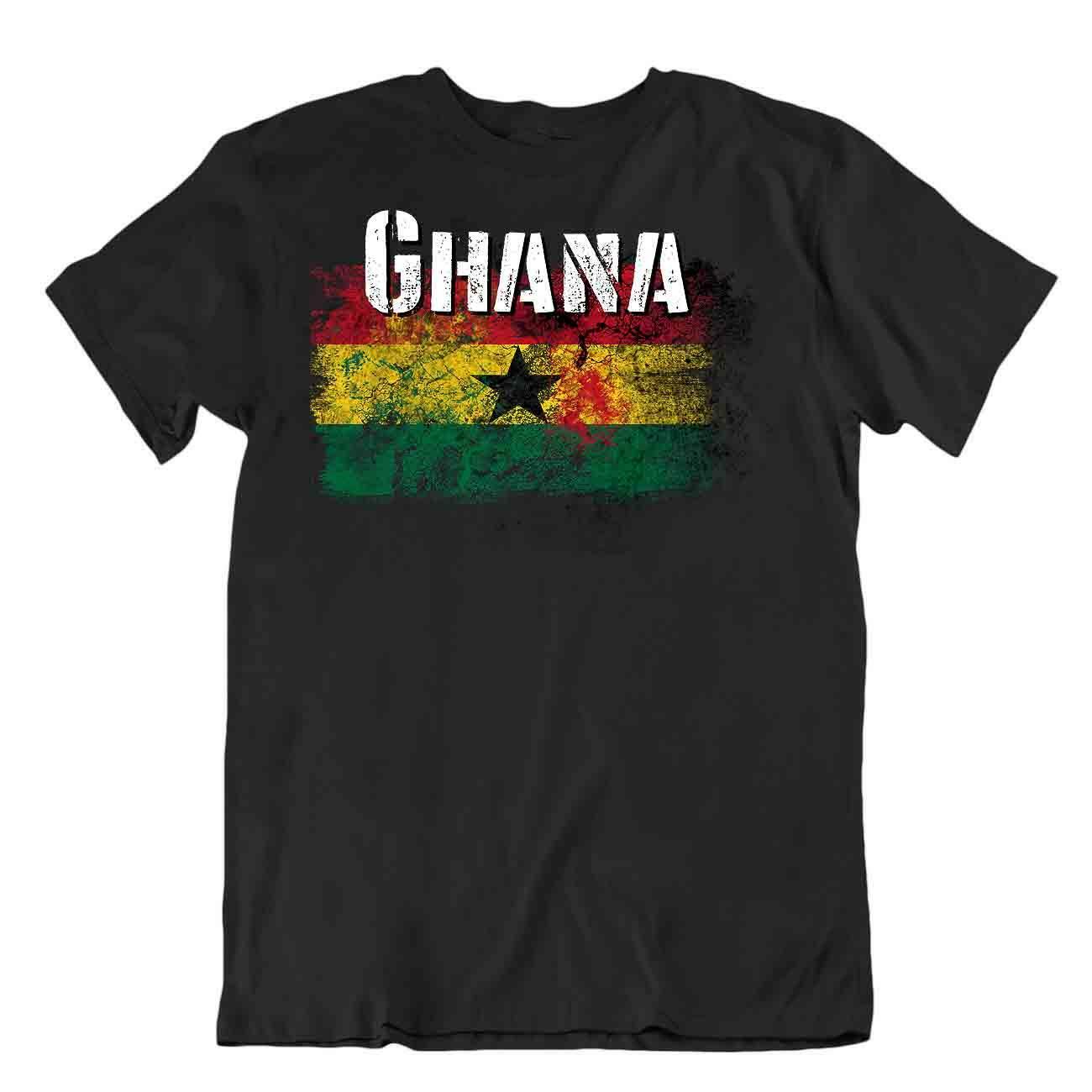 Ghana flag Tshirt basic T-shirt Tee top city map gold mind agriculturral tricot gallery