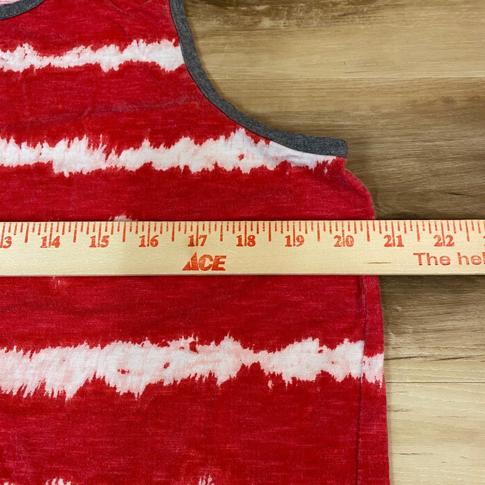 American Eagle Tank Top Mens Medium USA Flag Tie Dye Cotton Heritage Red White gallery