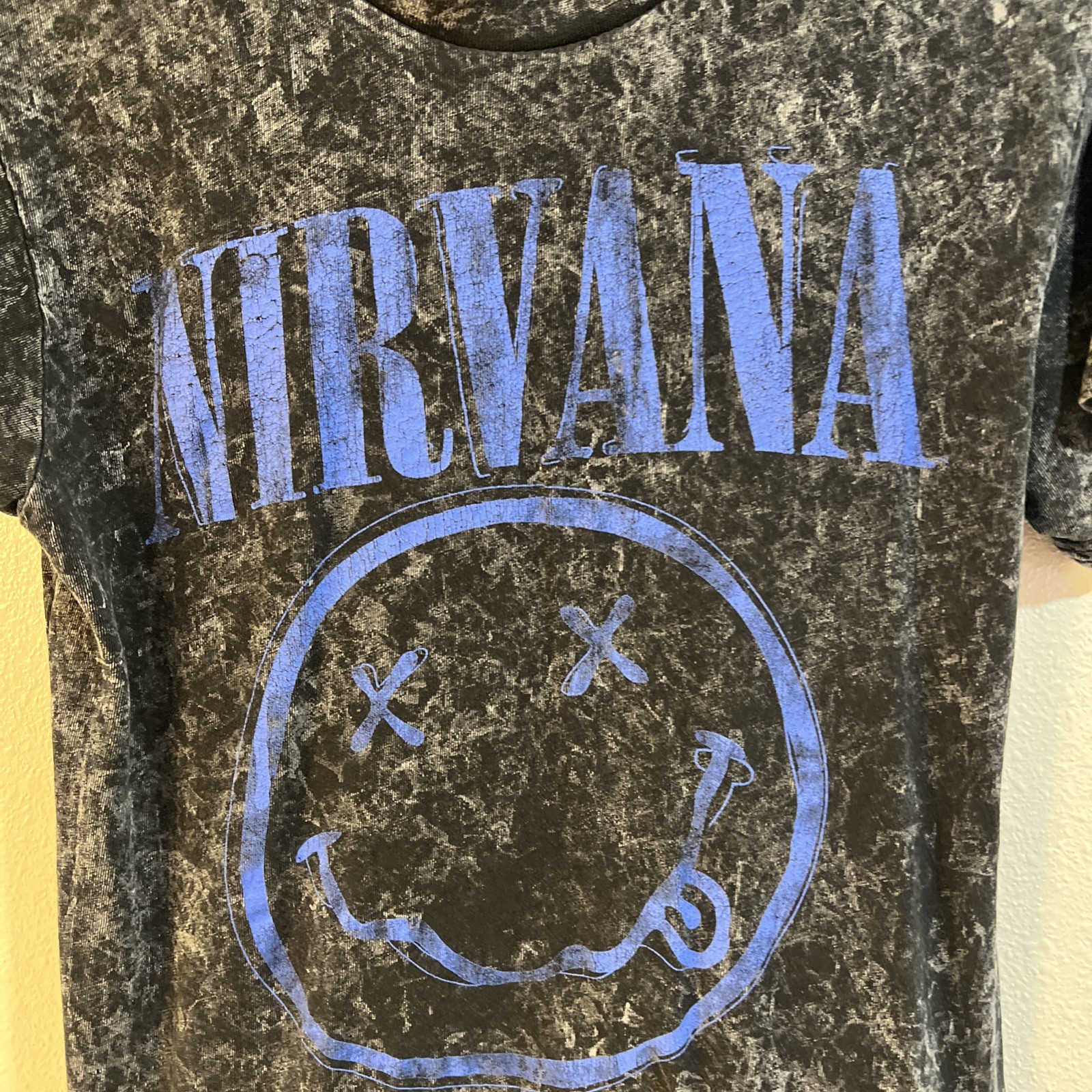 Nirvana Music acid wash t-shirt Size Small Vintage Music 90s hip hop classic 80s gallery