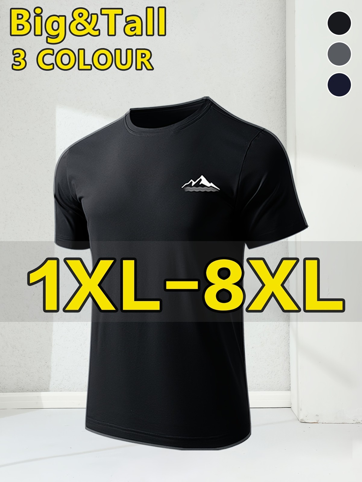 [1Xl-8Xl]Plus Size Men'S Casual Short Sleeve - Super Large Summer Short Sleeve gallery