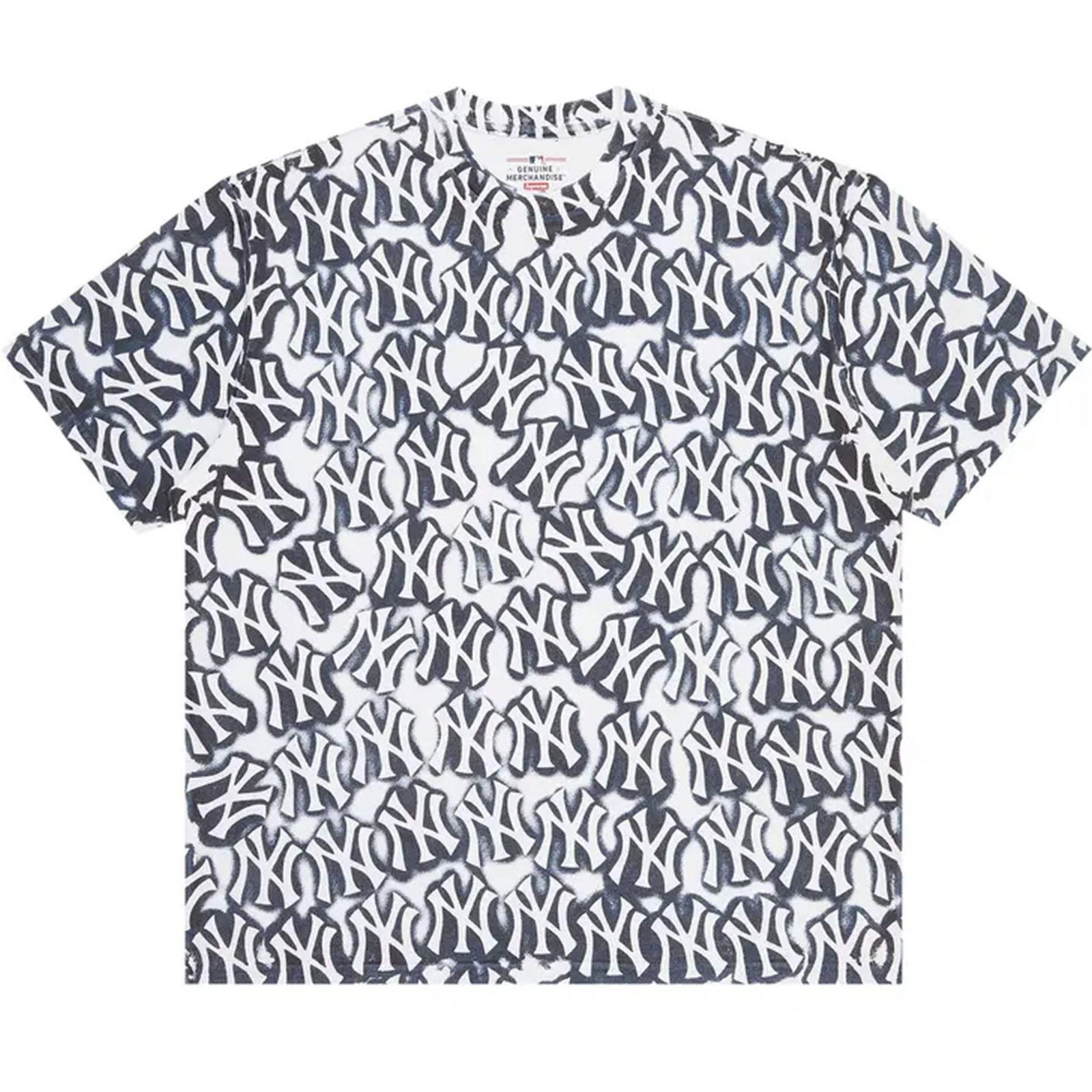 Supreme x New York Yankees Airbrush S/S Top White