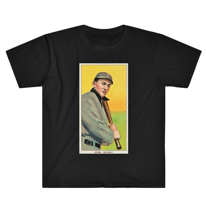 Sweet Caporal Ty Cobb vintage baseball sports card t-shirt