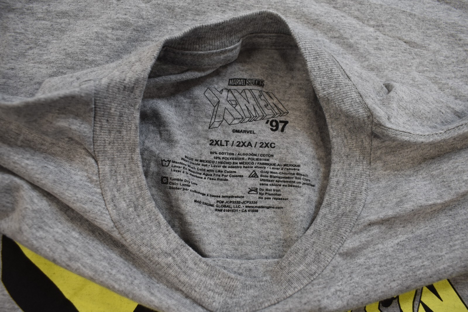 Marvel Studios Mens Big & Tall X-Men '97 Gray Shirt New LT, XLT, 2XLT, 3XLT gallery