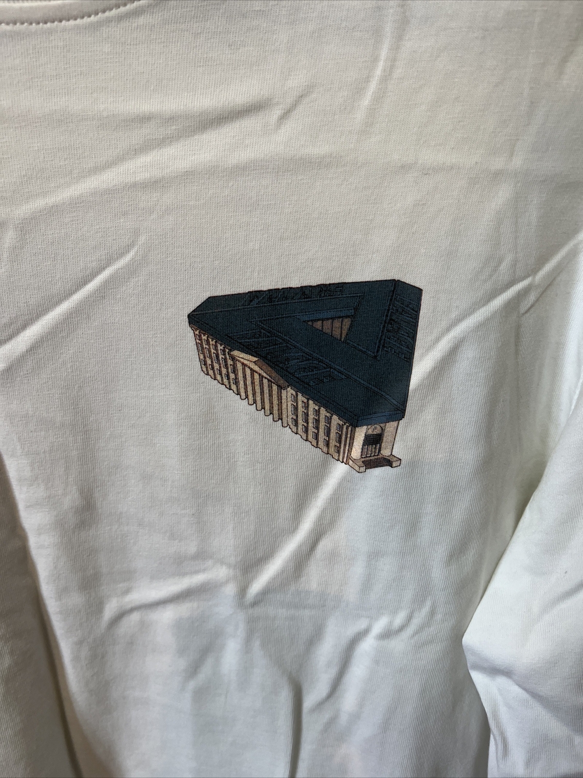 Palace Palazzo Longsleeve Tee White Size Large Preowned gallery