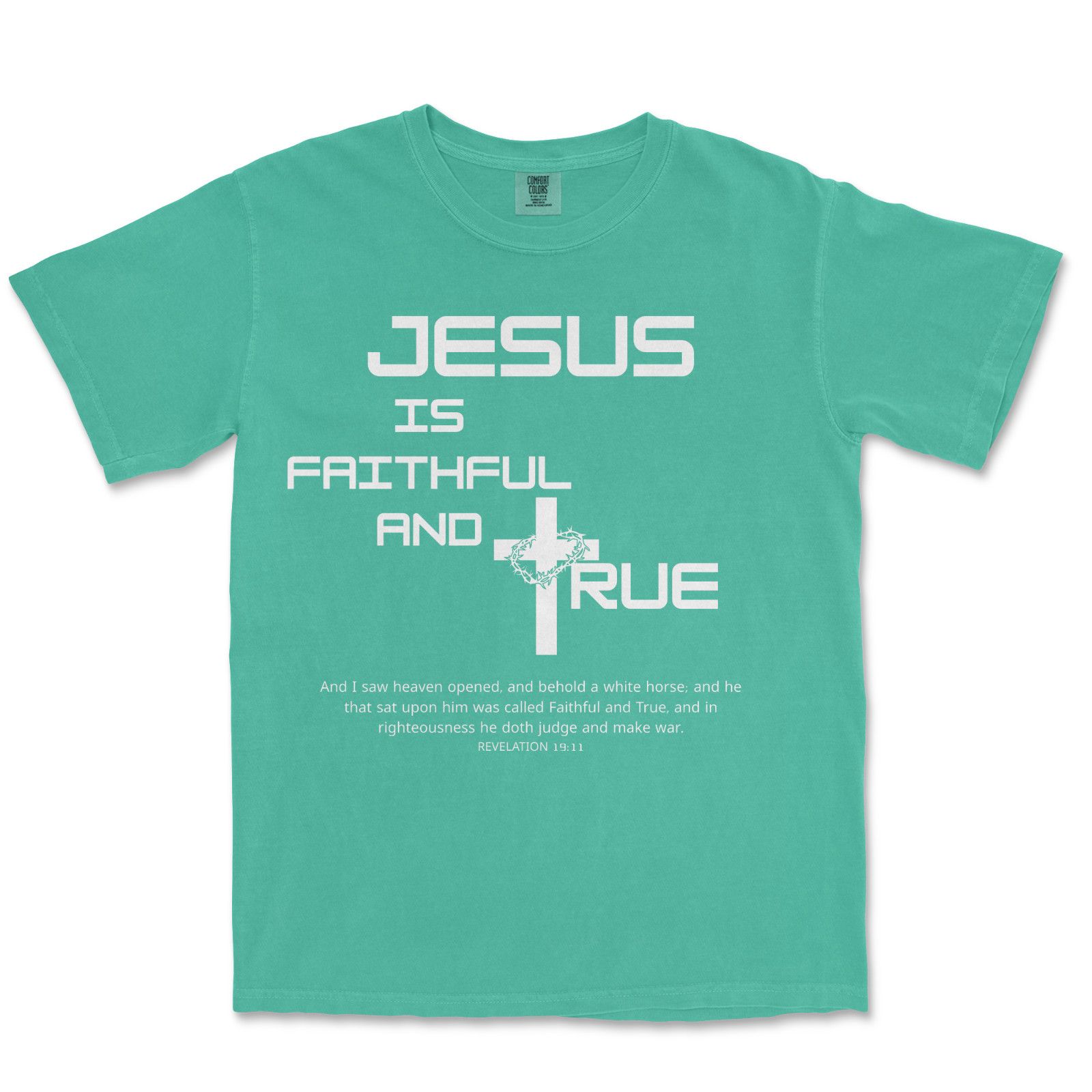 Faithful and True Shirt Bible Verse T Shirt Graphic Jesus Shirts For Men gallery