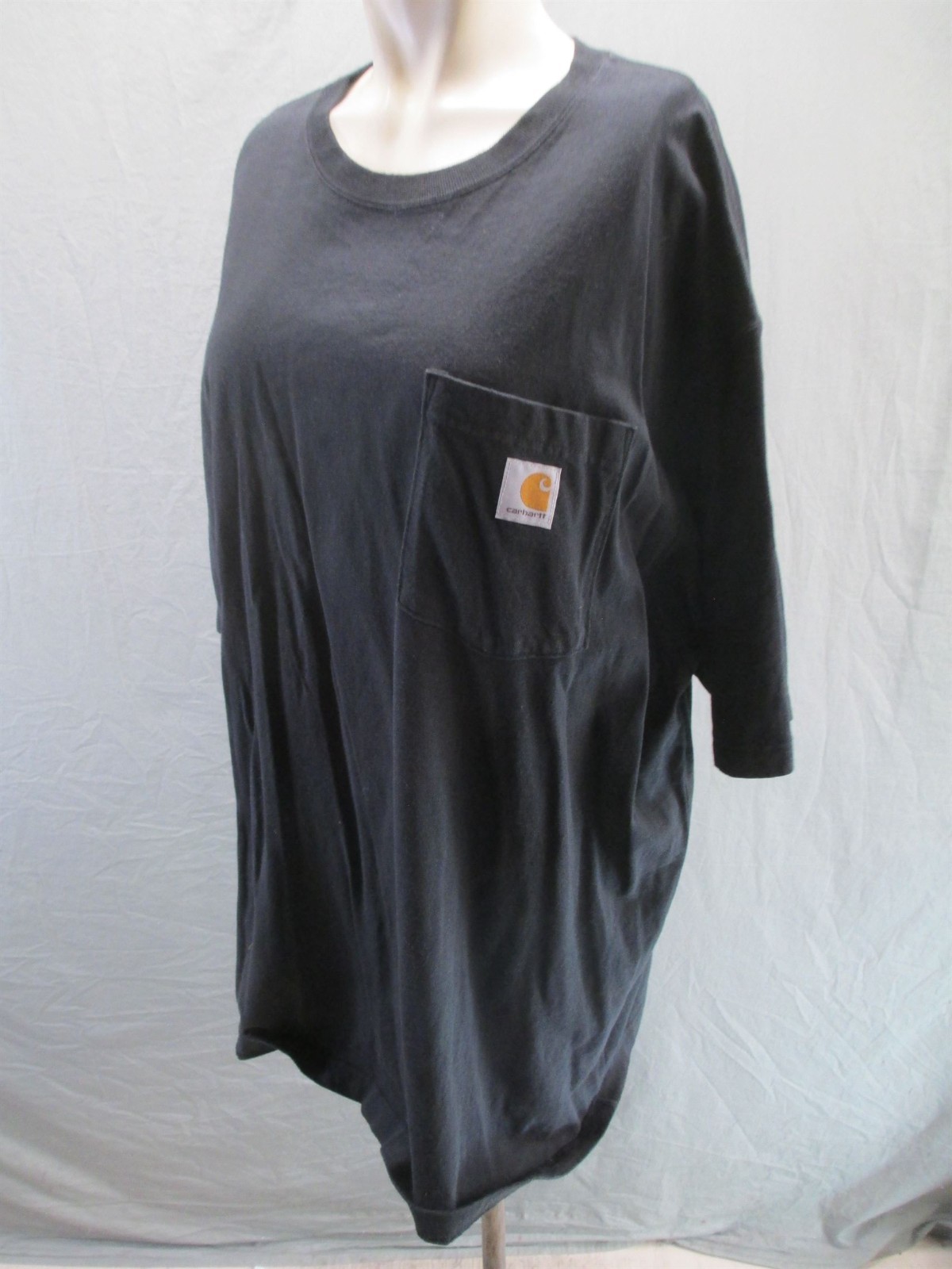 Carhartt Size XL Mens Black 100% Cotton Utility Work Casual Pocket TShirt 594 gallery