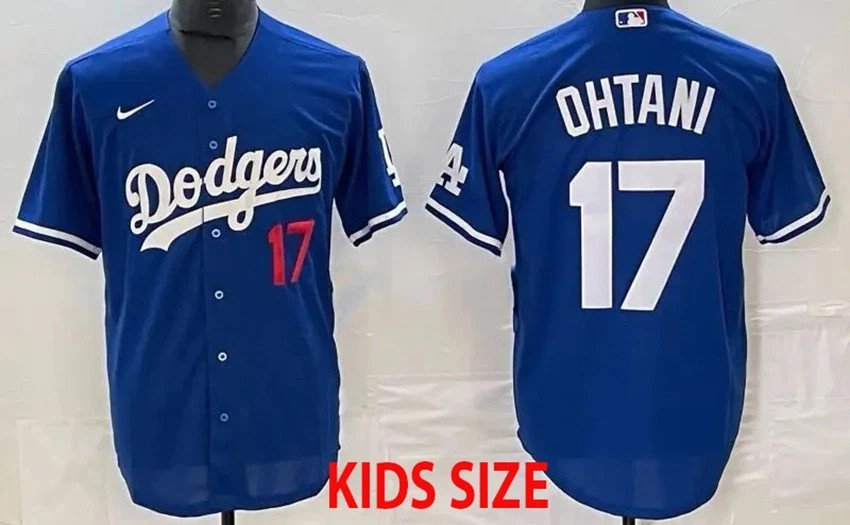 #17 Shohei Ohtani Baseball Jersey 3D AOP bLUE Kids Youth 1J0809 gallery