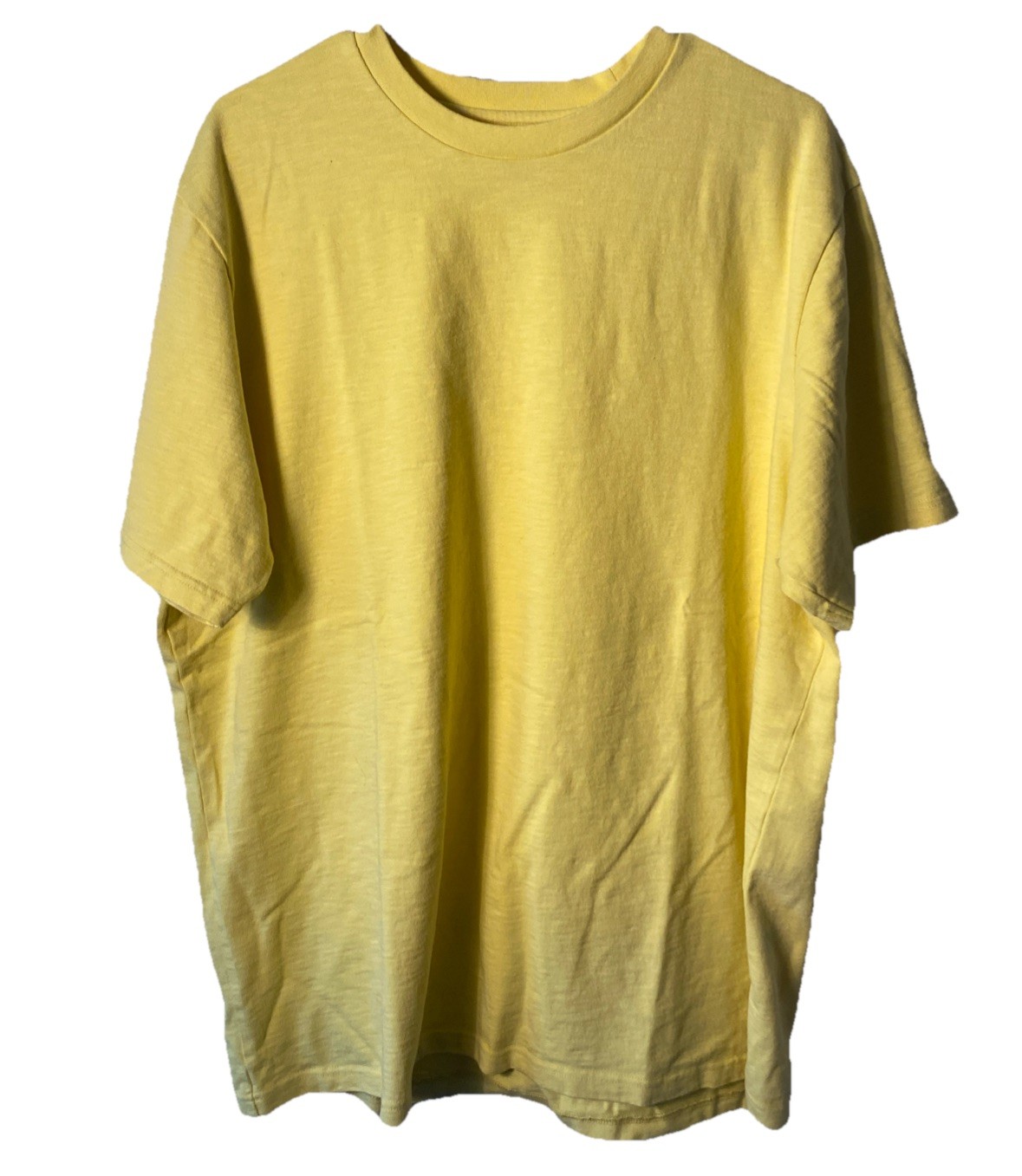 SUPREME Contrast Appliqué S/S Top Tee T-Shirt Pale Yellow FW22 Size XL Sellout gallery