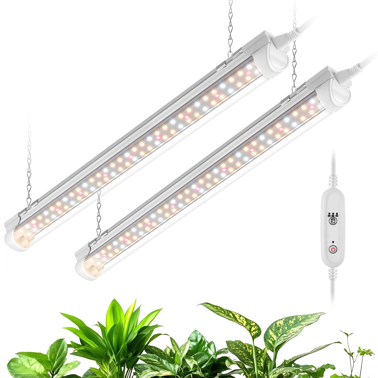 Bstrip T8 Grow Light, 1.4FT 36W (2 x 18W) Plant Lights for Indoor Growing with T