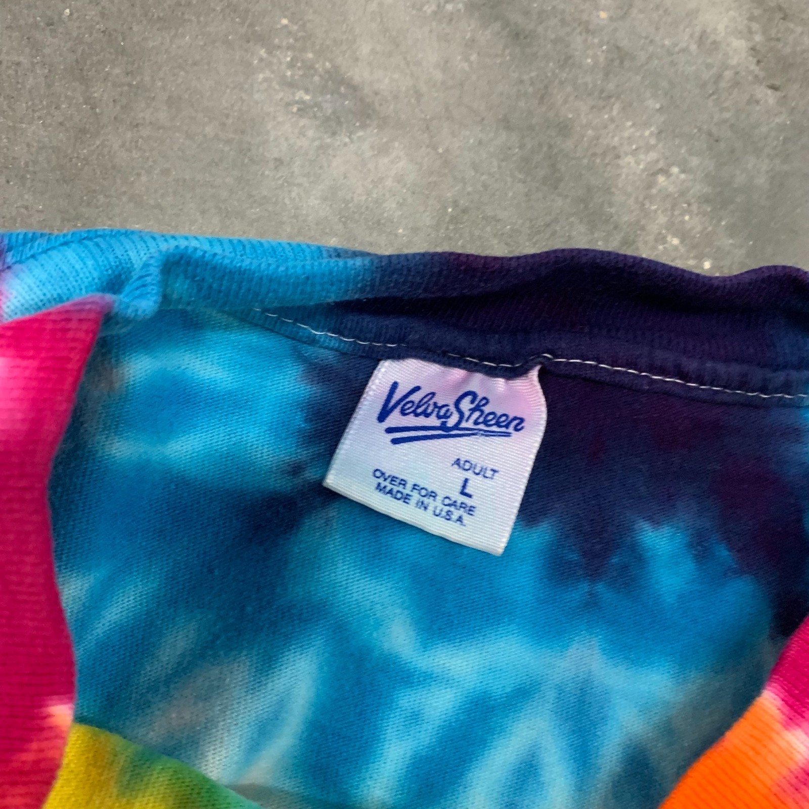Vintage Velva Sheen Mickey Mouse Woodstock Tie Dye T-Shirt Men's Large USA gallery