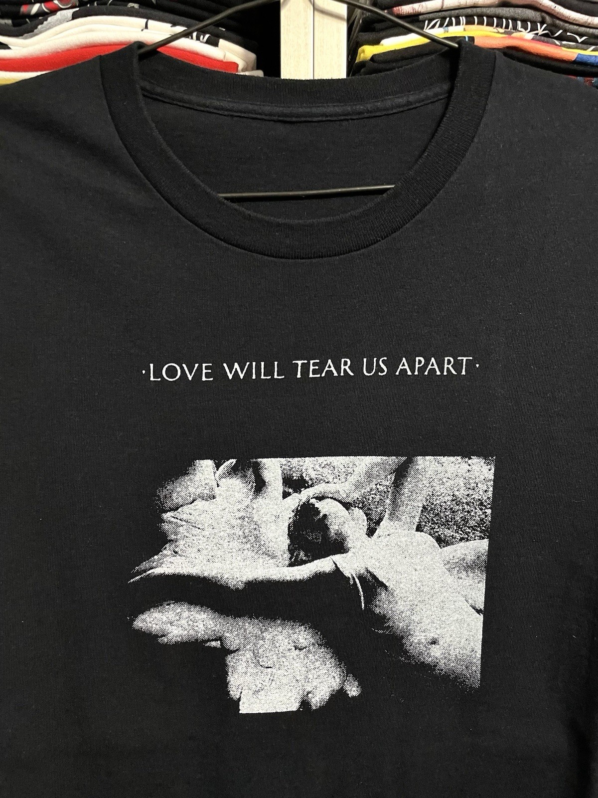 Vintage Joy Division Love Will Tear Us Apart Rock Band T-Shirt Size XL Black gallery