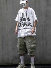 Niepce Men’s Dark Reflection Spray Paint Tee Streetwear Graphic Shirt