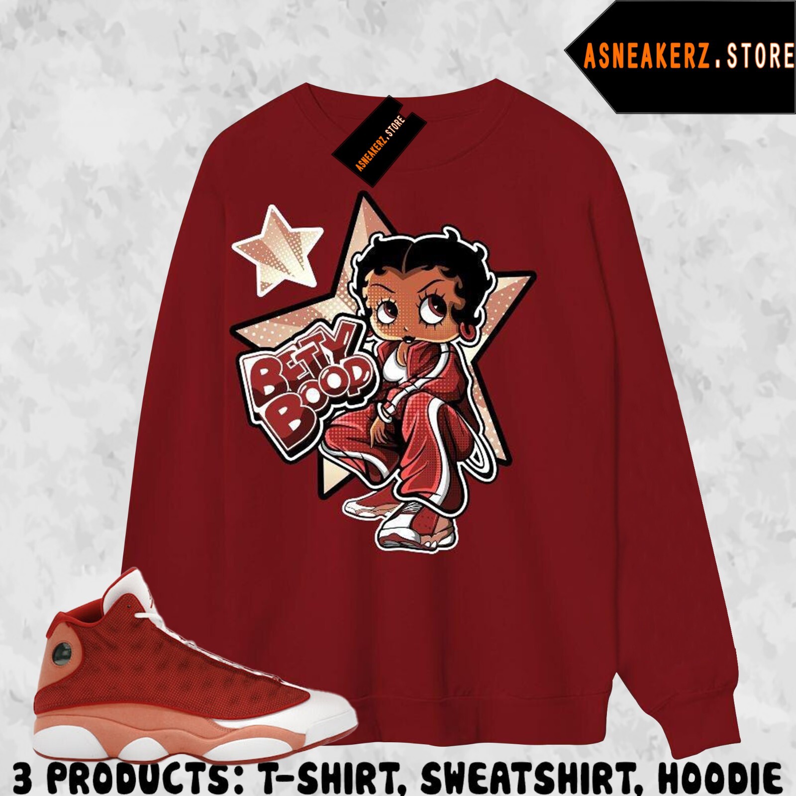Shirt To Match Jordan 13 Dune Red Sneaker Matching Tee Sneakerhead Betty gallery