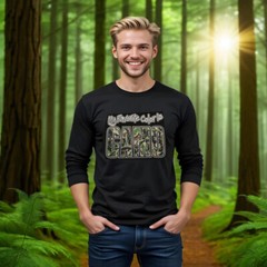 Camo Prints Long Sleeve Shirt Happy when Hunting Favorite Color Camo