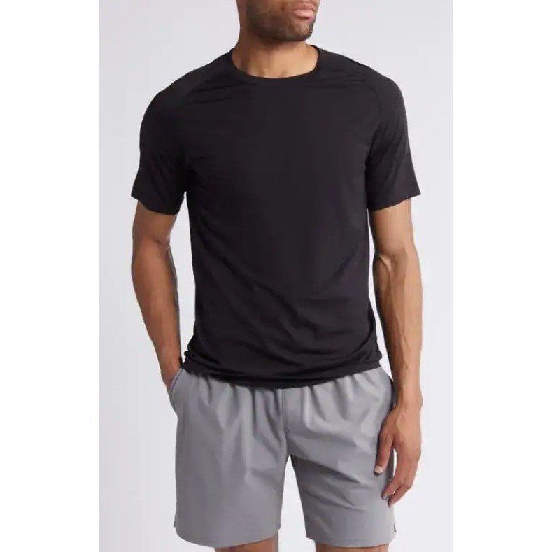 Zella Shirt Mens XL Black Seamless Performance T-Shirt Gym Workout Tee gallery