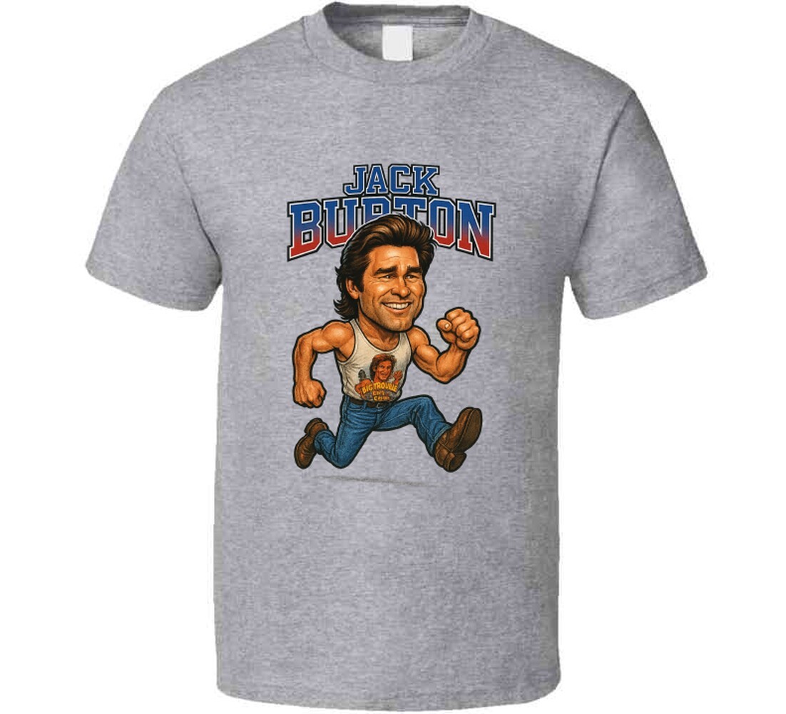 Big Trouble In Little China Jack Burton Funny Retro Caricature Movie T Shirt gallery