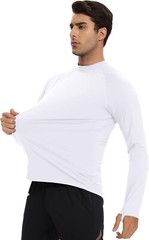 Men Basic Layer Long Sleeve Pullover Soft Comfortable Warm Tops Turtleneck Shirt