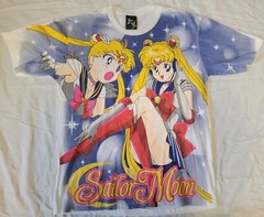 Sailor Moon Shirt Front Only AOP Size Large The Black New Bootleg