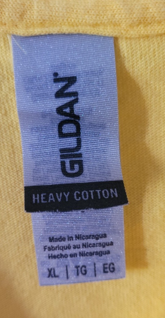 Men's Gildan XL T-Shirt Yellow Tri-County Fair Power Wheels Derby Grant County gallery