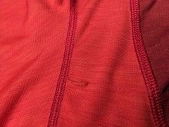 American Eagle Shirt Mens medium active wear red small hole back see photo