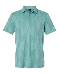 ADIDAS Golf Men’s S-3XL Ultimate Textured Diamond Jacquard Polo Sports Shirt