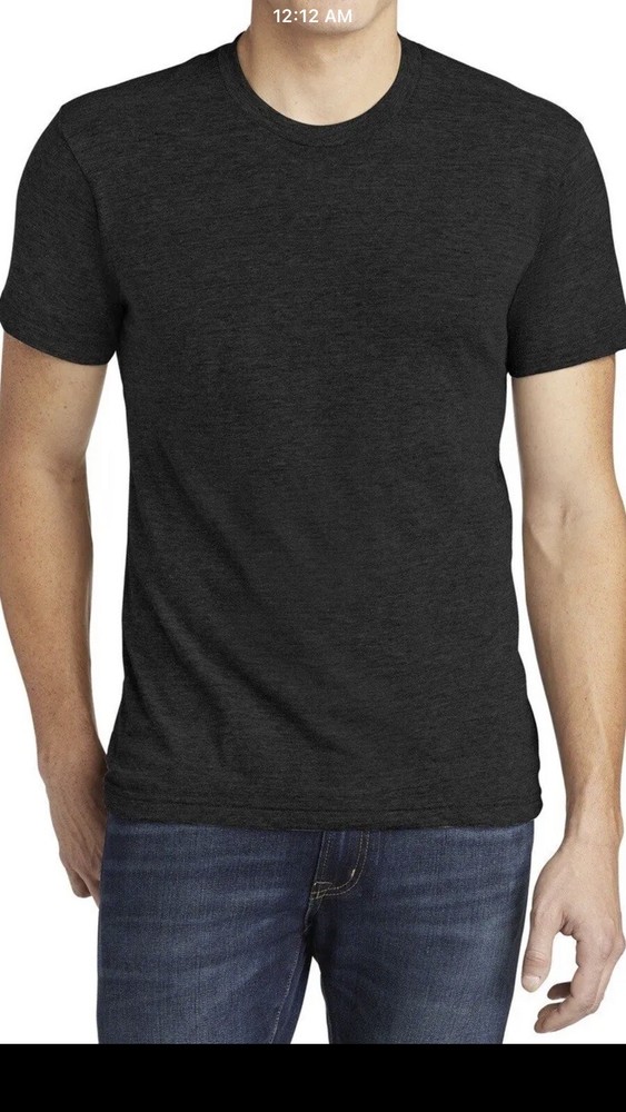 American Apparel Men’s TR401 Tri-Blend Track Plain Blank Comfort T-Shirt Small