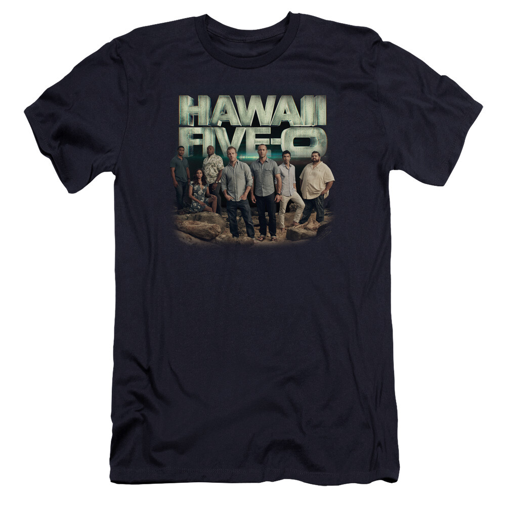 Hawaii 5 0 Premium Canvas T-Shirt Cast Navy Tee
