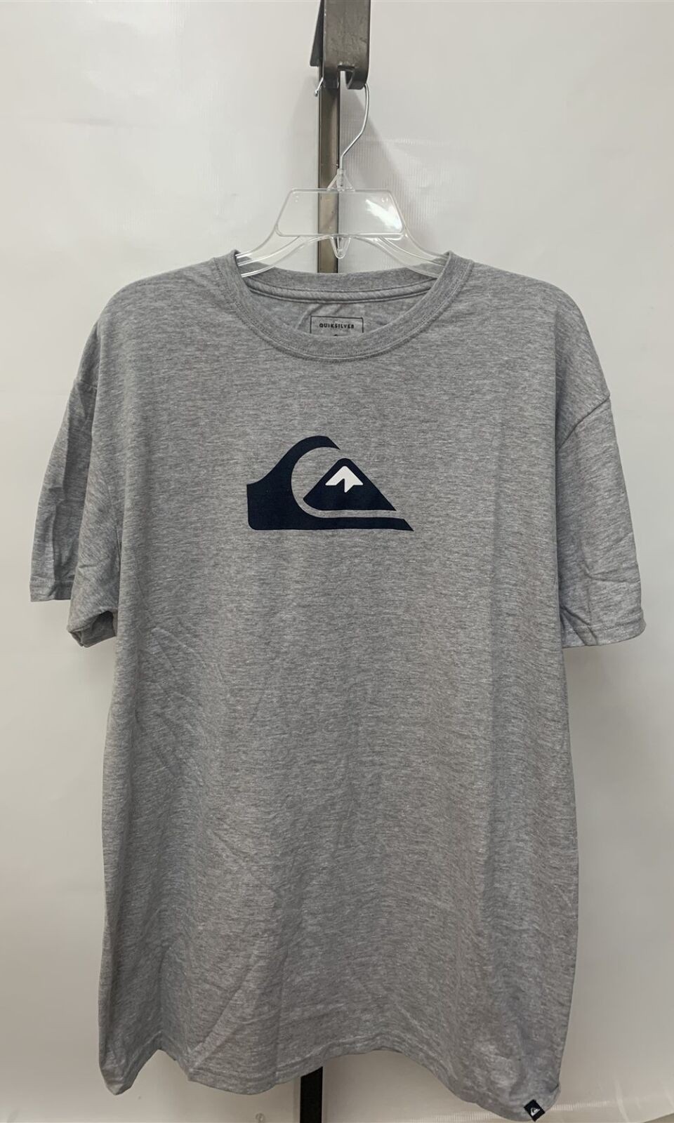 Quiksilver Mens OR Comp Logo Cotton Polyester T-Shirt in Athletic Heather Size L