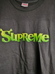 Supreme Shrek Tee T-Shirt Size Large Black FW21 Supreme New York 2021 DS