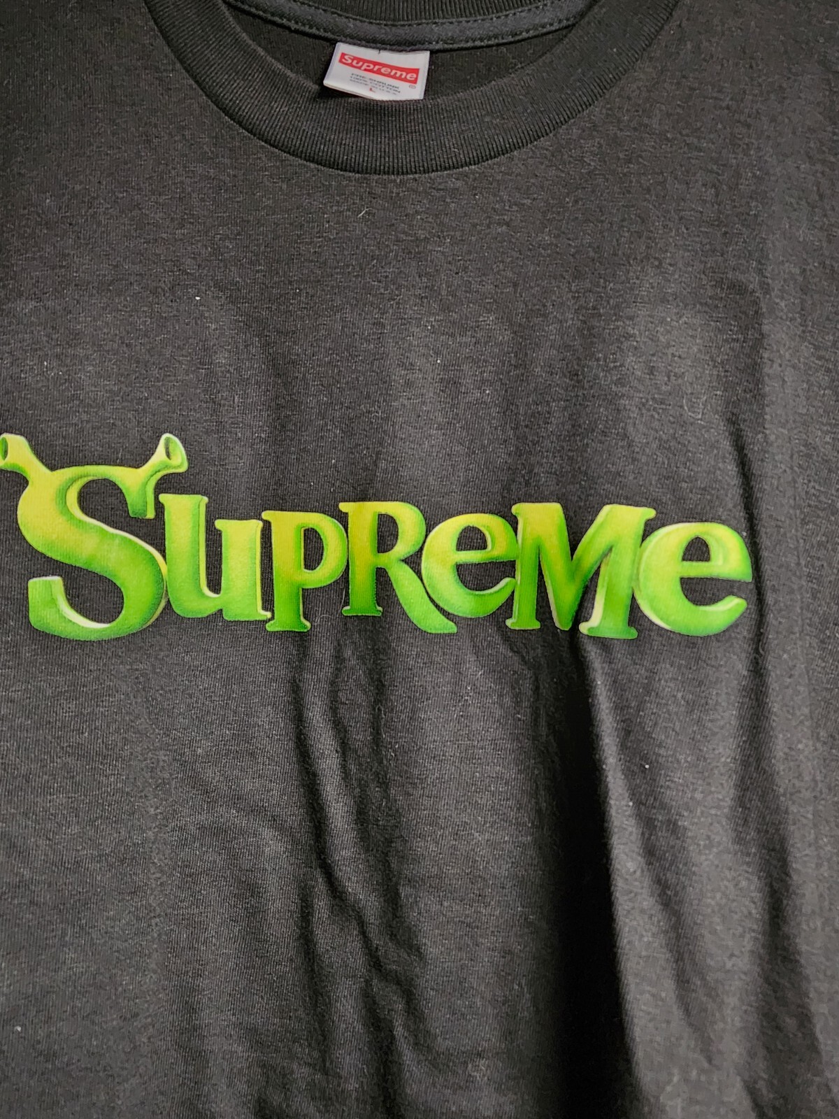 Supreme Shrek Tee T-Shirt Size Large Black FW21 Supreme New York 2021 DS gallery