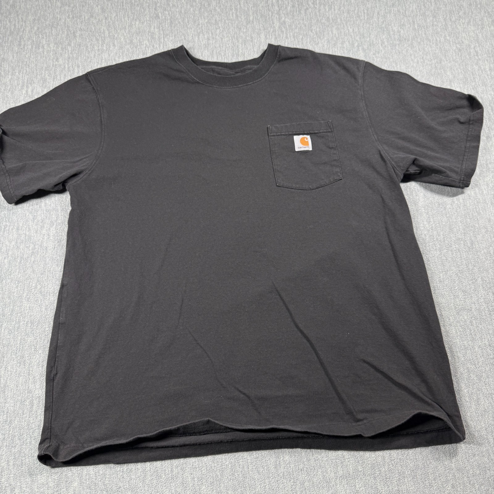 Carhartt Shirt Mens XL Black Loose Fit Workwear Pocket Short Sleeve Crewneck Tee gallery