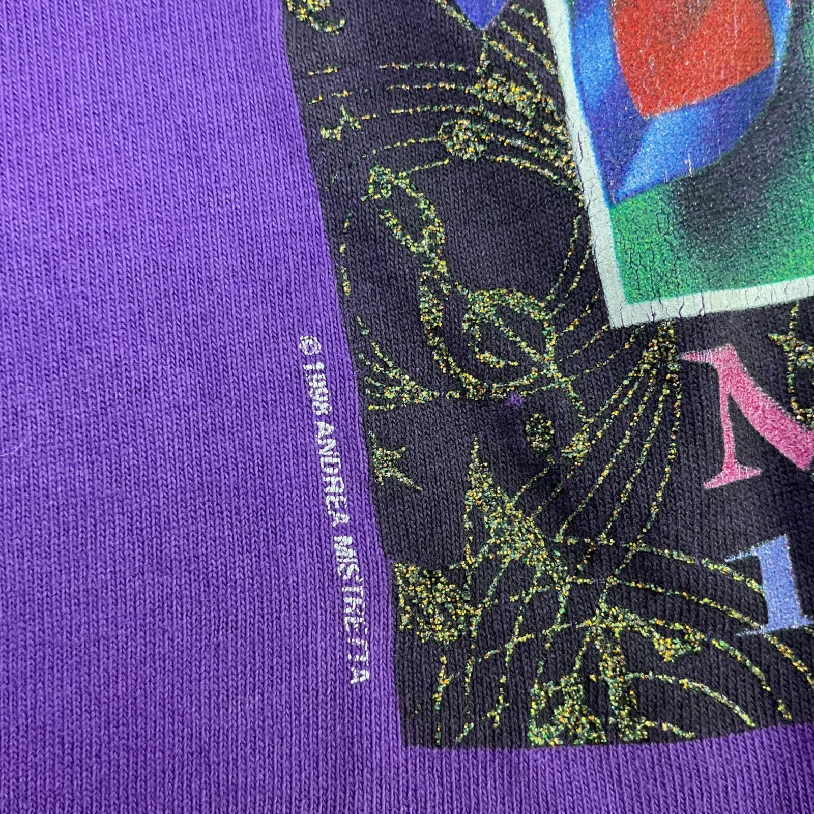 Vintage Mardi Gras T-Shirt XL New Orleans Band of Angels Andrea Mistretta 90’s gallery