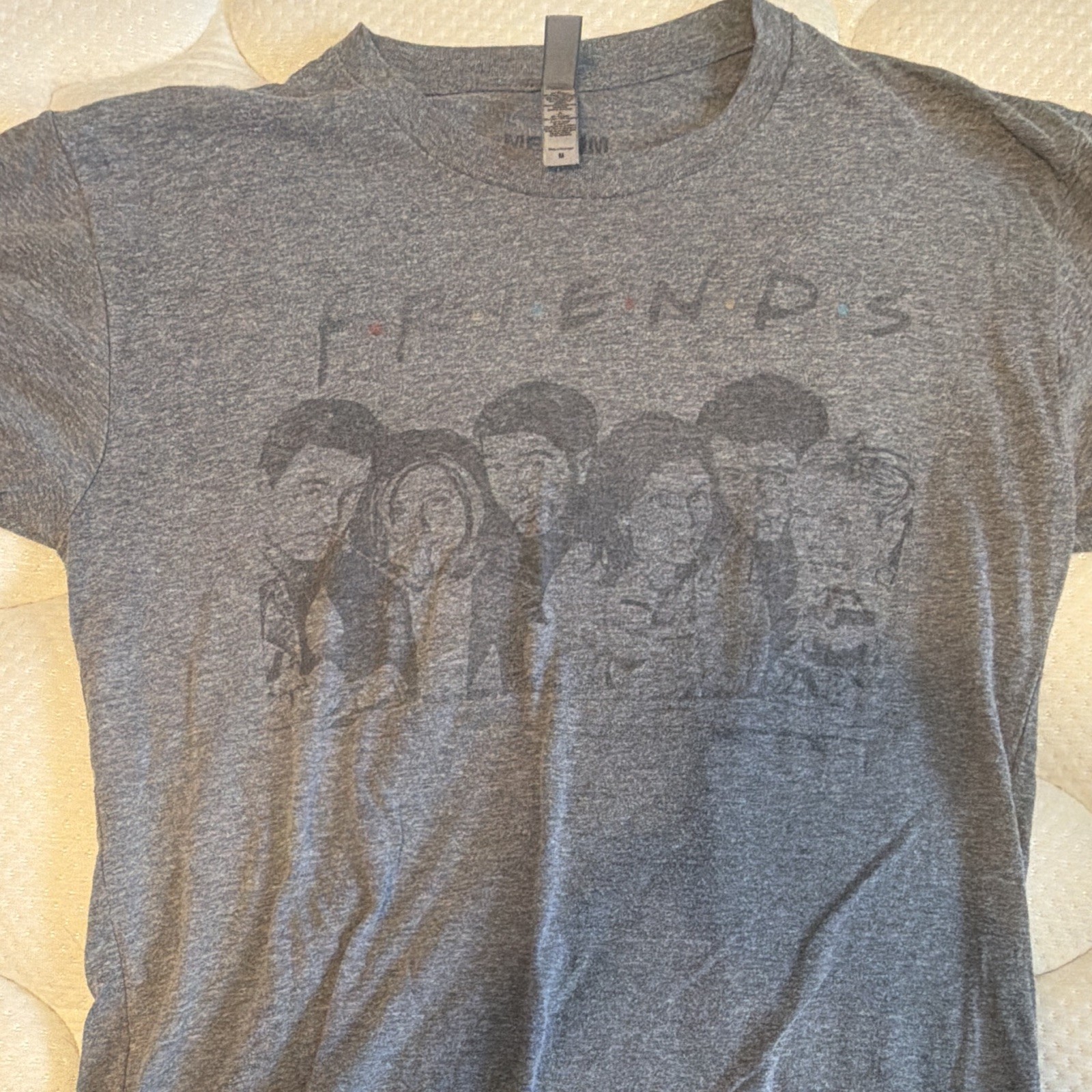 Friends TV Show Gray Graphic Tee Unisex Adults M Short Sleeve Crew Neck gallery