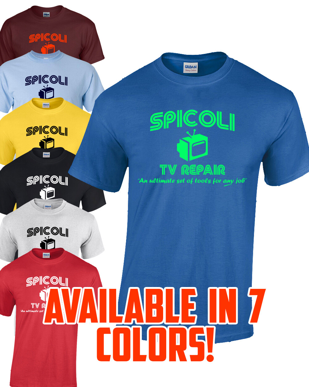 SPICOLI TV REPAIR T-Shirt Multi Colors S-XL Fast Times At Ridgemont High FREE SH gallery