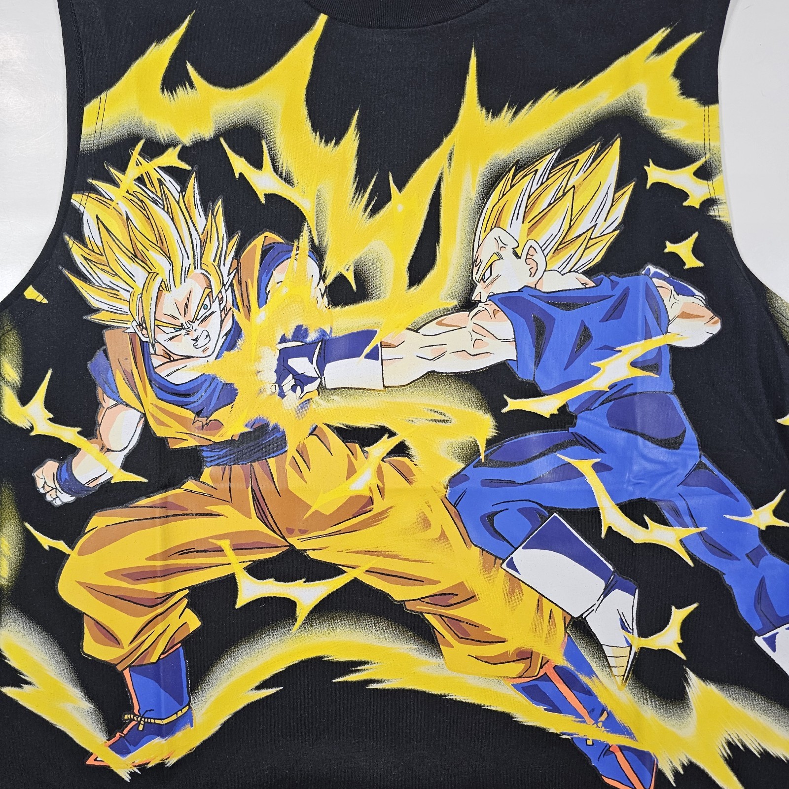 Dragon Ball Z Toei Animation Goku Vs Vegeta Muscle Tank Top Men's M Black NEW gallery
