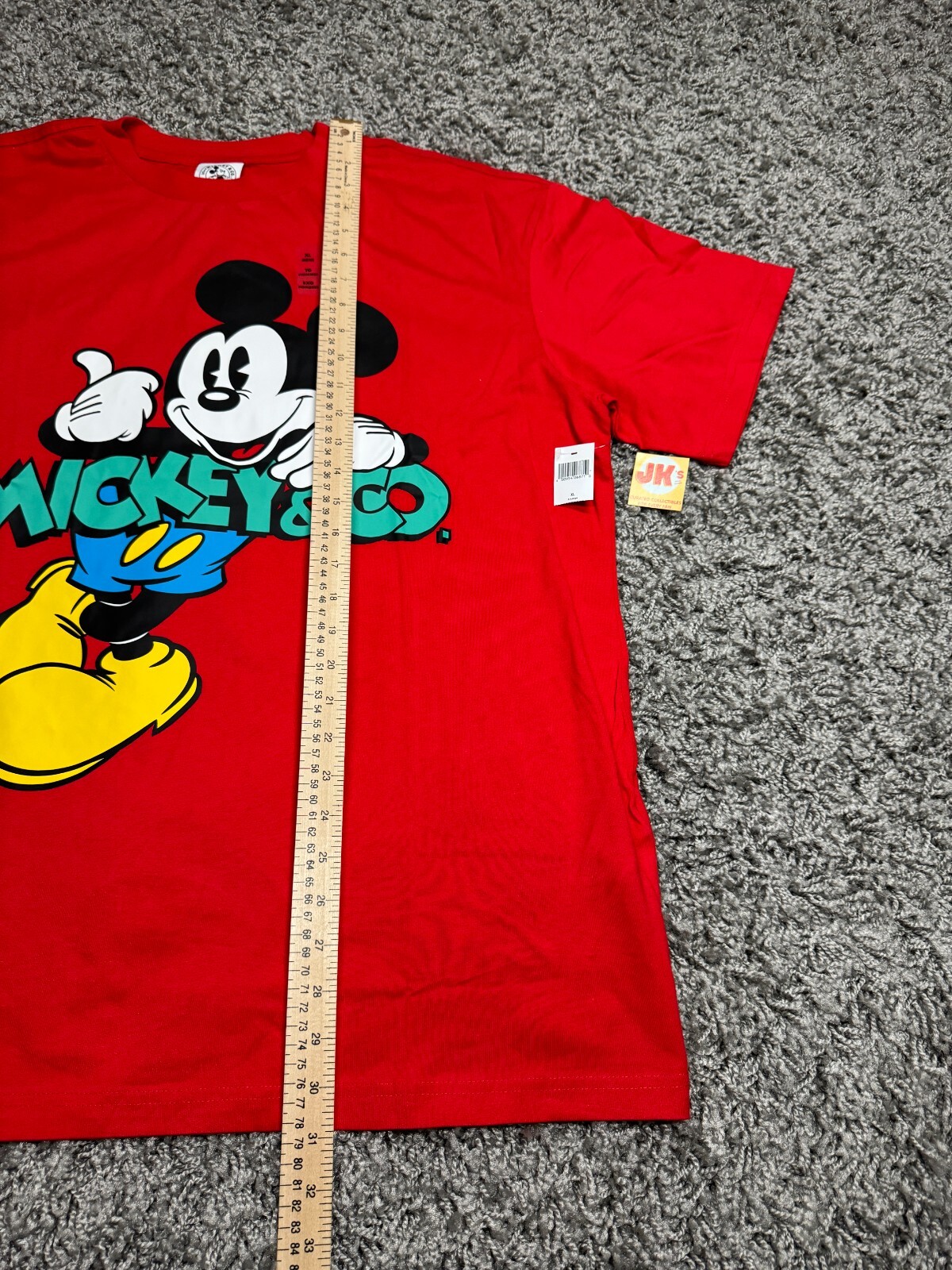 NEW Disney Parks Shirt Adult XL Red Mickey Mouse And Co Mens Blue Yellow Parks gallery