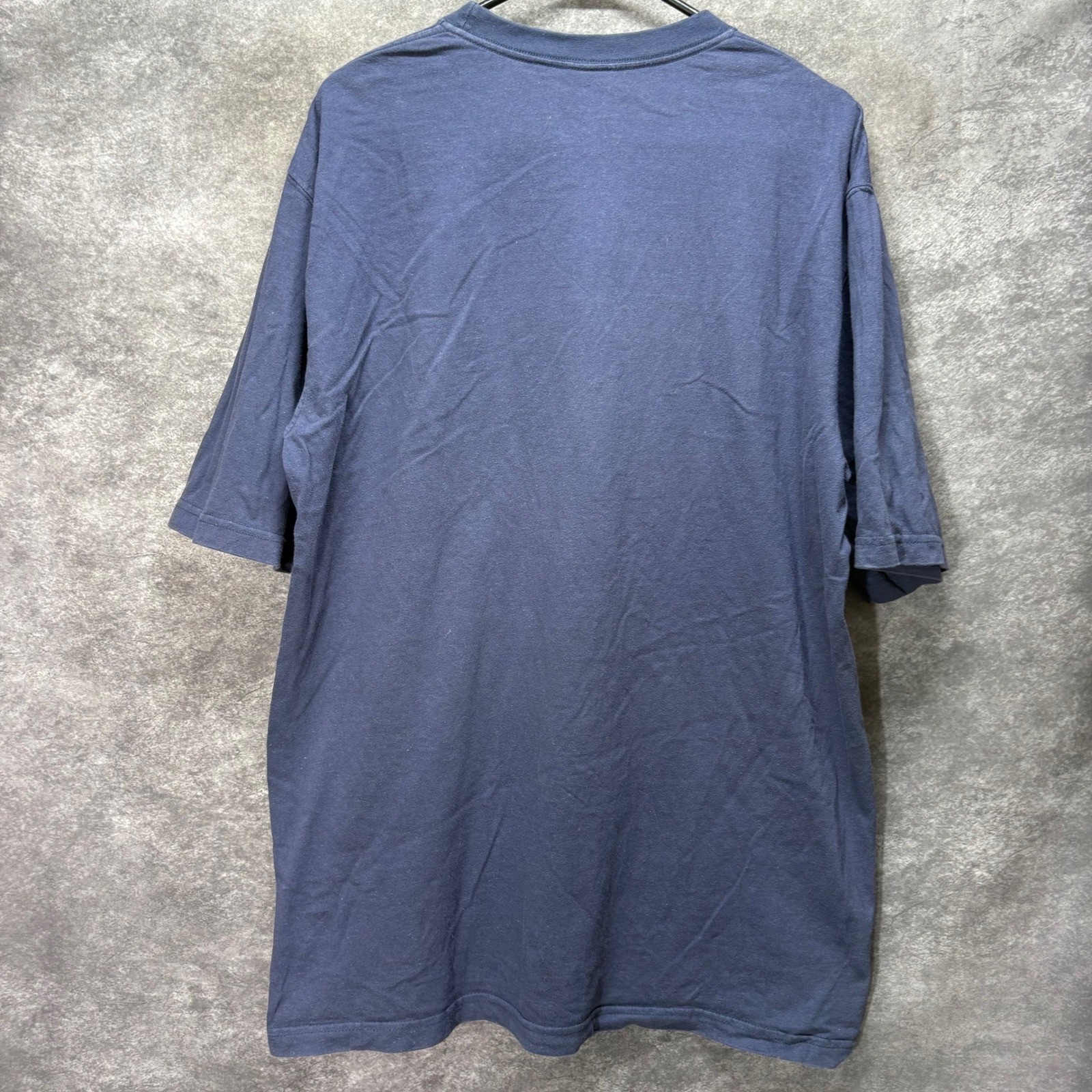 Y2K Marithe Francois Girbaud Skyline Graphic T-Shirt Mens L Navy Blue Streetwear gallery