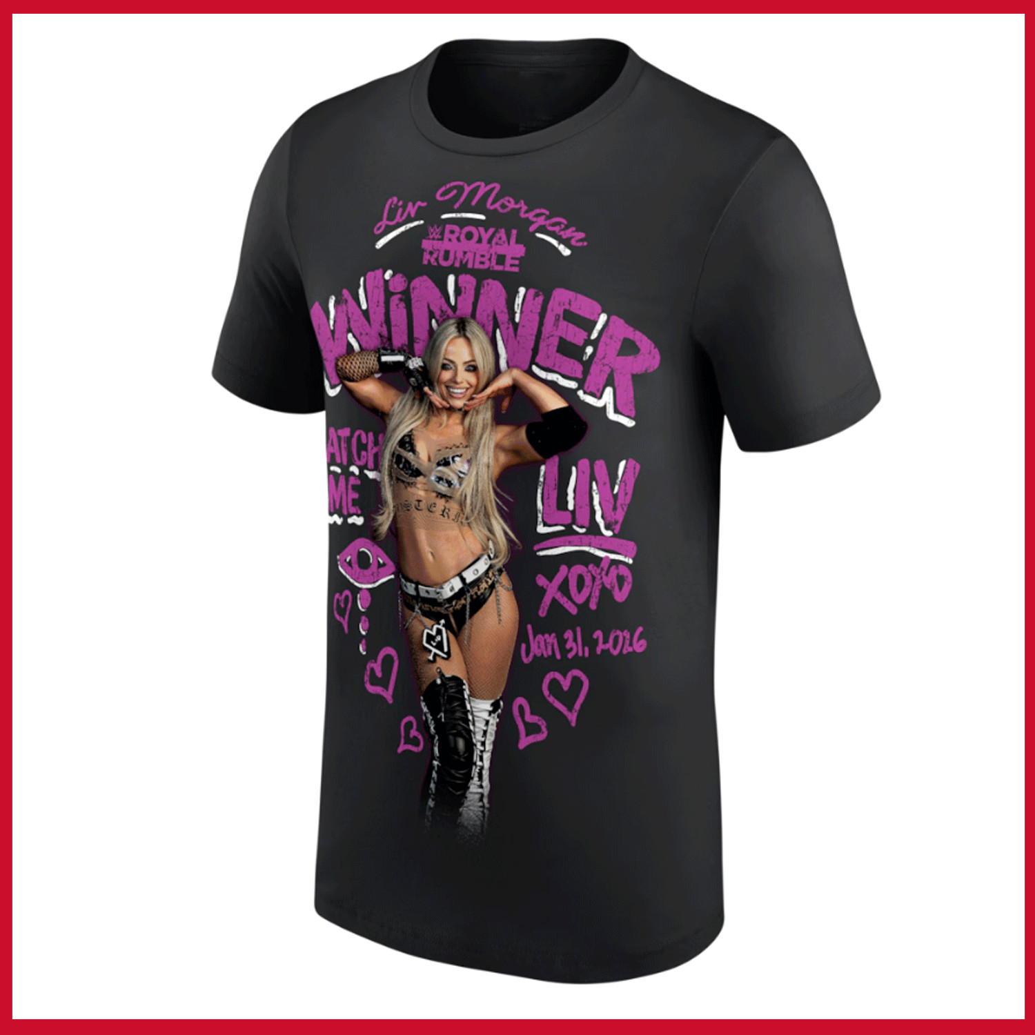 HOT NEW - Liv Morgan Royal Rumble 2026 Winner T-Shirt Black Reprint Gift Fans gallery