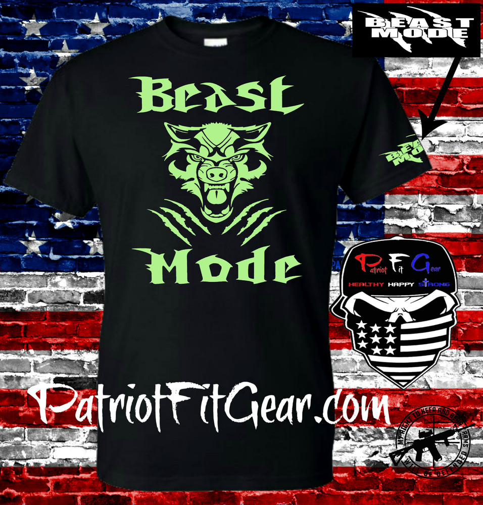 T-shirt,Beast Mode,Wolf,Exercise,Wellness,Fitness,Goal,#BeastMode,Motivation,,