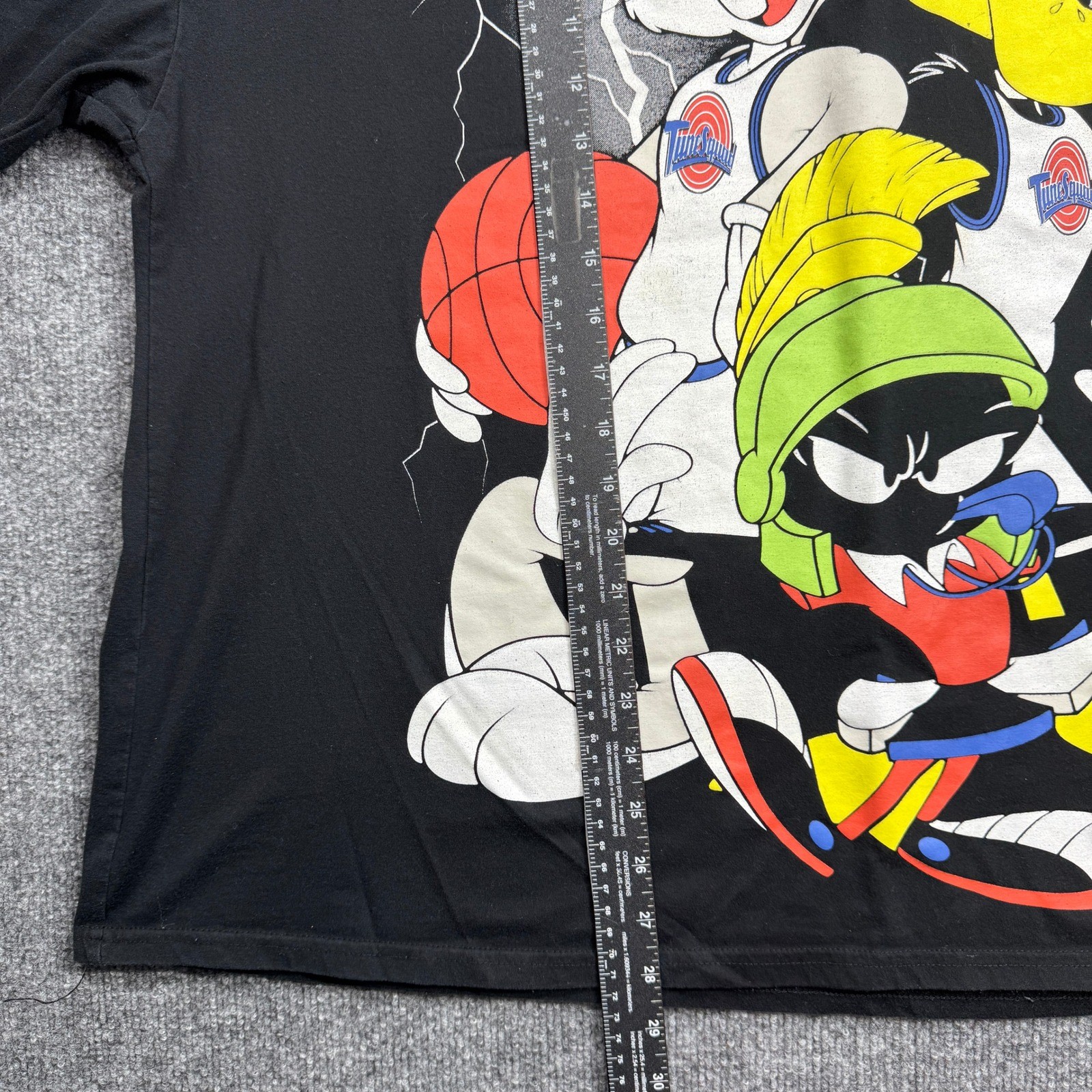 Space Jam A New Legacy T Shirt Mens XL Black Tune Squad Bugs Bunny Graphic Movie gallery