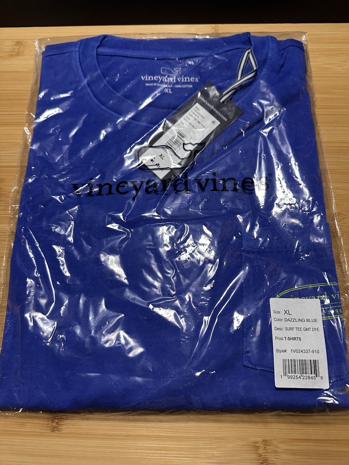NWT Vineyard Vines Men’s Sz XL Dazzling Blue Surf Tee Shirt Retail $45 gallery