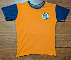 Dragon Ball Reversible Inside Out Double Sided Shirt Medium 19″ x 25″ Son Goku