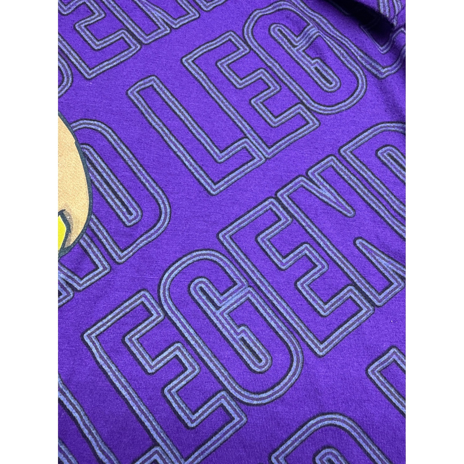 BaileyApparel Mens XL Legend 24 Basketball KobyTeddy Bear Graphic T-Shirt Purple gallery